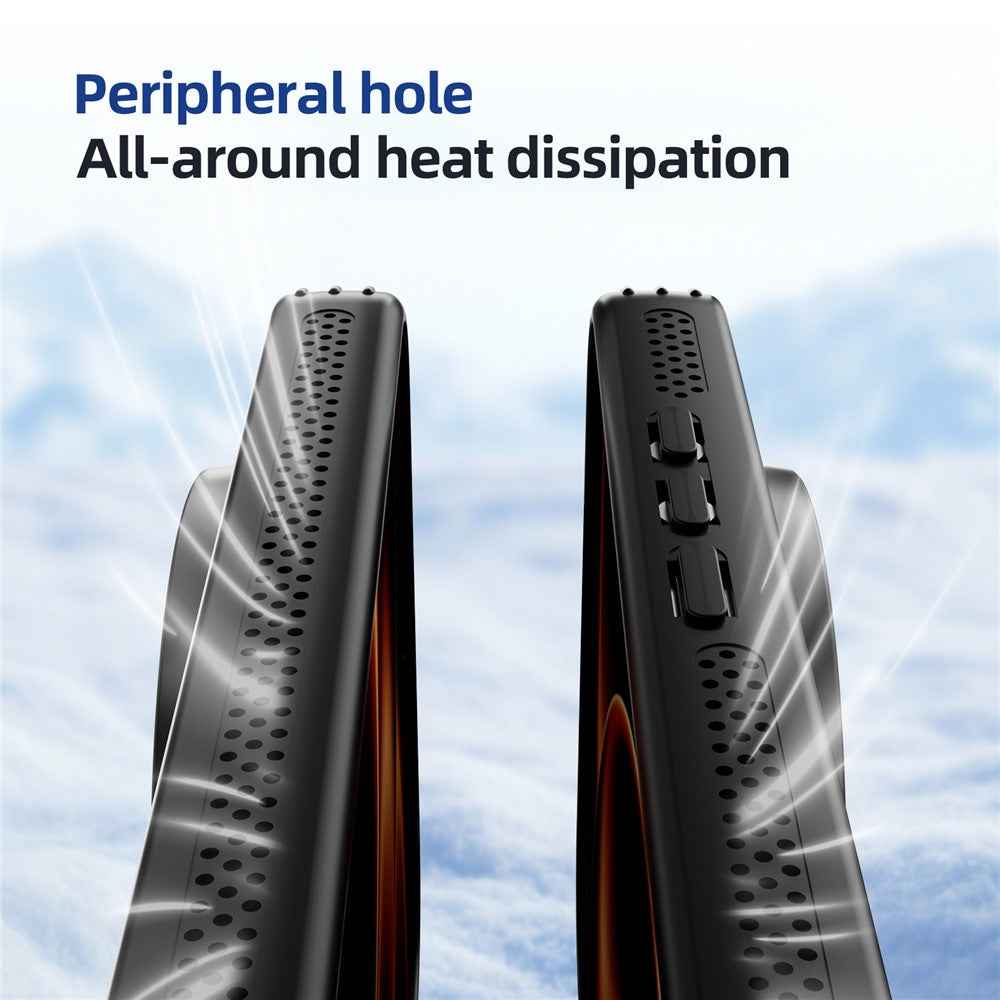 ABEEL For Xiaomi 17 Ultra 5G Magnetic Case TPU PC Cooling Matte Phone Back Cover with Lens Film - Titanium Grey