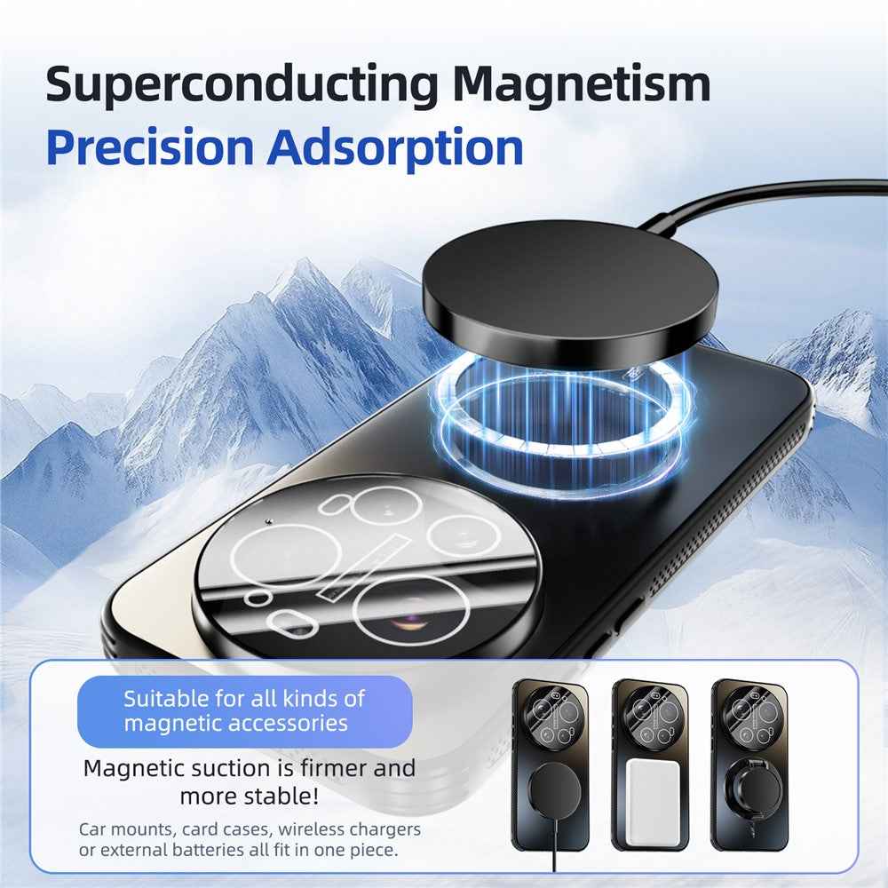 ABEEL For Xiaomi 17 Ultra 5G Magnetic Case TPU PC Cooling Matte Phone Back Cover with Lens Film - White