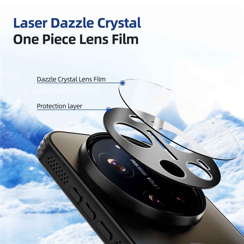 ABEEL For Xiaomi 17 Ultra 5G Magnetic Case TPU PC Cooling Matte Phone Back Cover with Lens Film - Gold