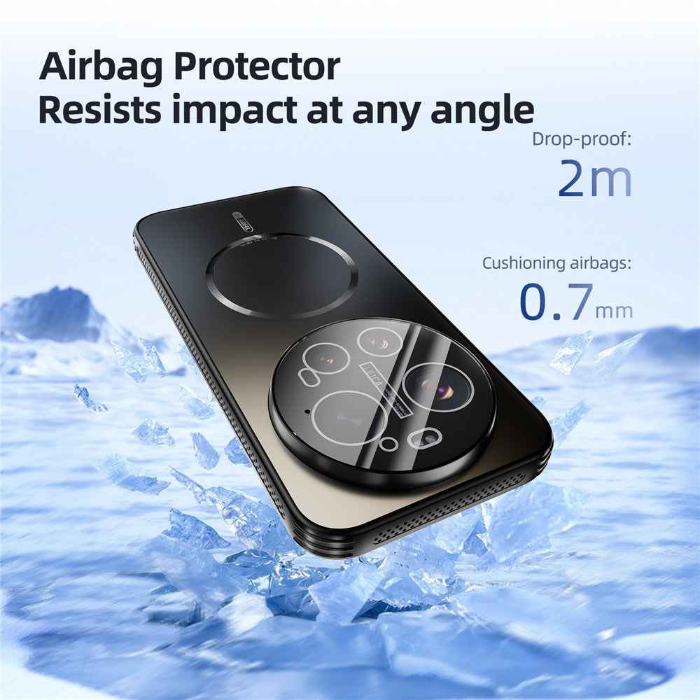 ABEEL For Xiaomi 17 Ultra 5G Magnetic Case TPU PC Cooling Matte Phone Back Cover with Lens Film - Baby Blue