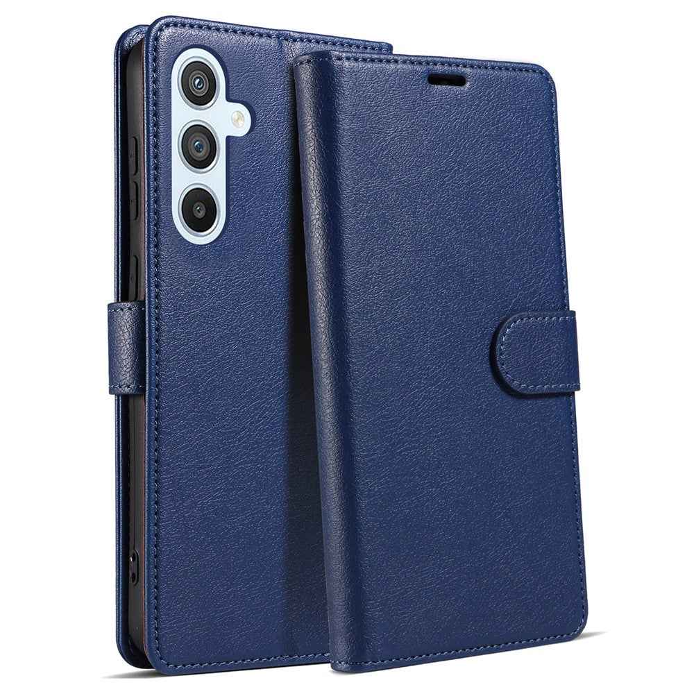For Samsung Galaxy A57 5G Case Magnetic RFID Blocking Leather Phone Wallet Cover - Blue