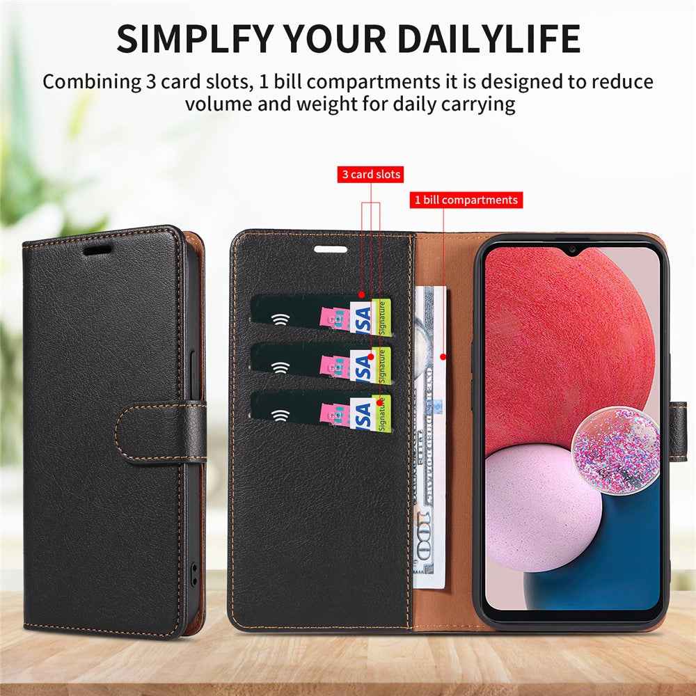 For Samsung Galaxy A57 5G Case Magnetic RFID Blocking Leather Phone Wallet Cover - Blue