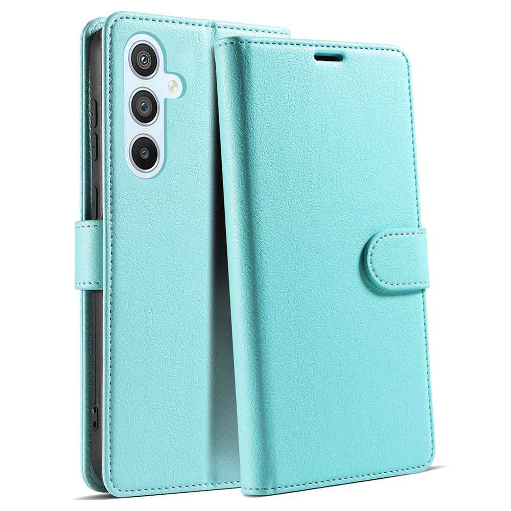 For Samsung Galaxy A57 5G Case Magnetic RFID Blocking Leather Phone Wallet Cover - Mint Green