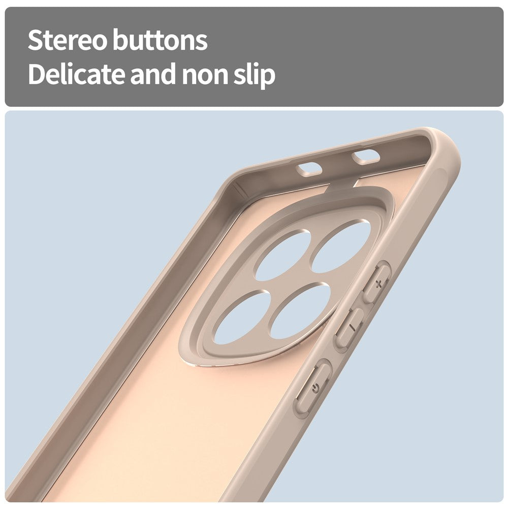 For Xiaomi Poco M8 5G / Redmi Note 15 5G (Global) / 15 4G (Global) Case Drop Proof Airbags Frosted Translucent PC + TPU Phone Back Cover - Desert Gold