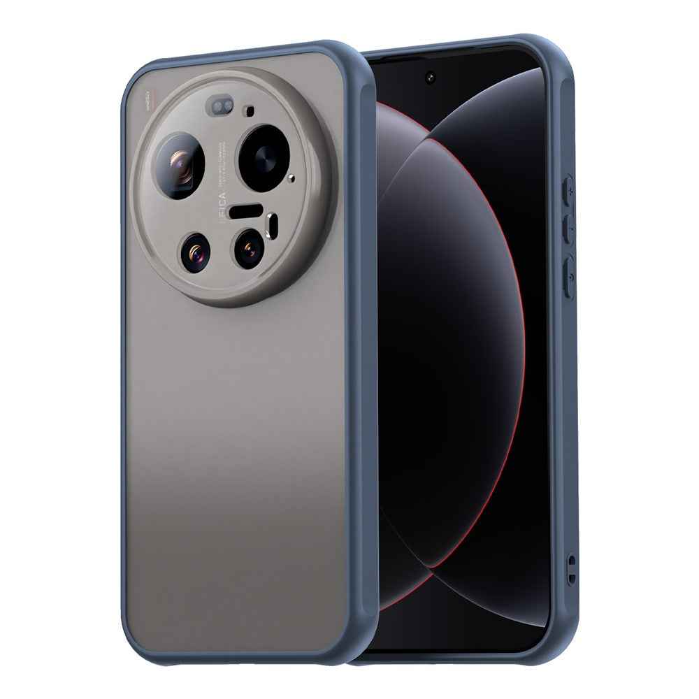 For Xiaomi 17 Ultra 5G Case Drop Proof Airbags Frosted Translucent PC + TPU Phone Back Cover - Blue