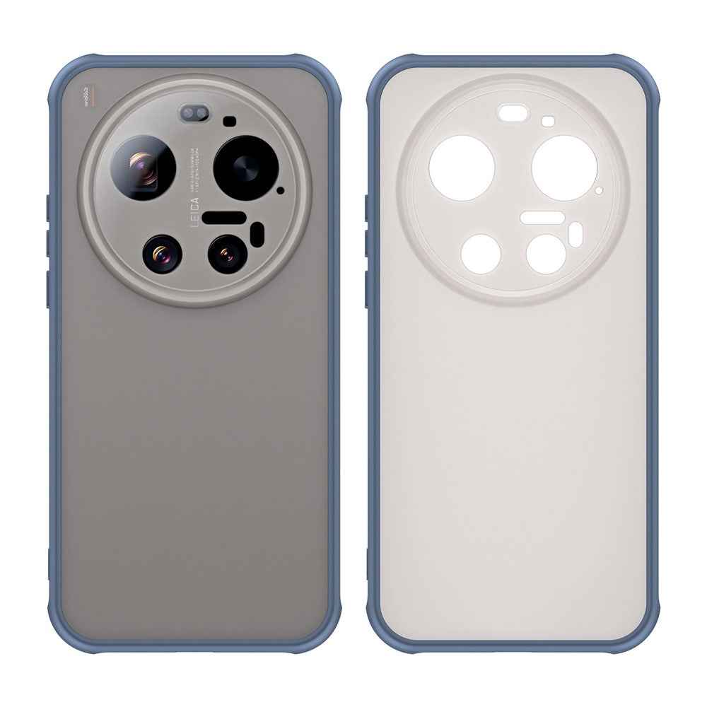 For Xiaomi 17 Ultra 5G Case Drop Proof Airbags Frosted Translucent PC + TPU Phone Back Cover - Blue