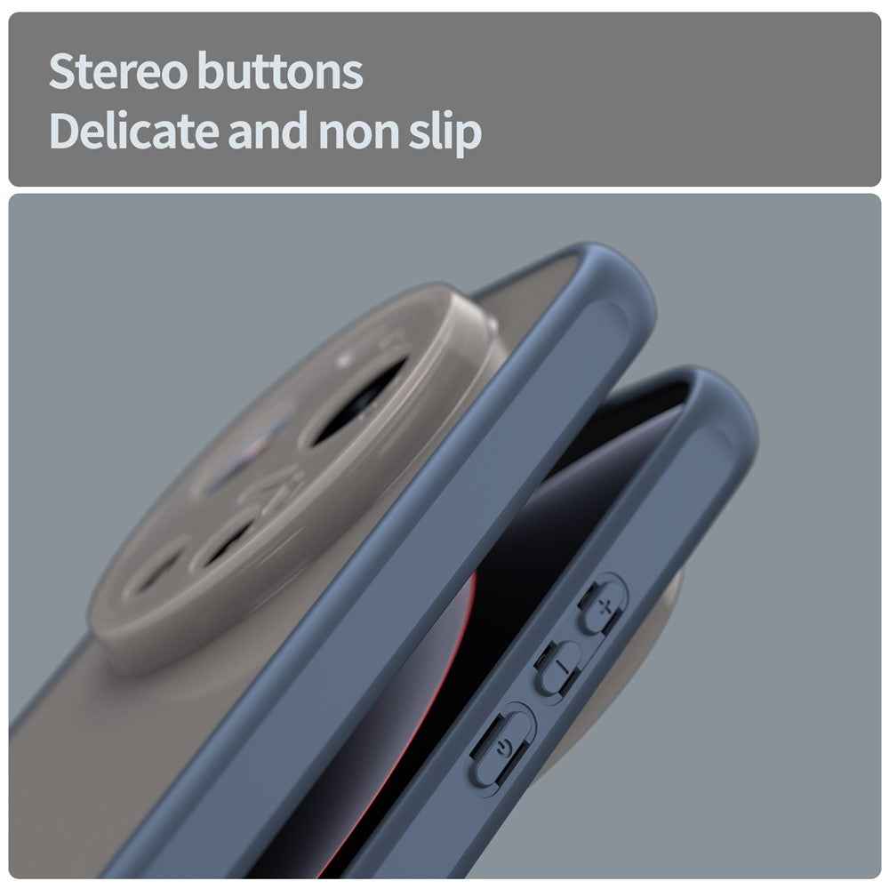 For Xiaomi 17 Ultra 5G Case Drop Proof Airbags Frosted Translucent PC + TPU Phone Back Cover - Blue