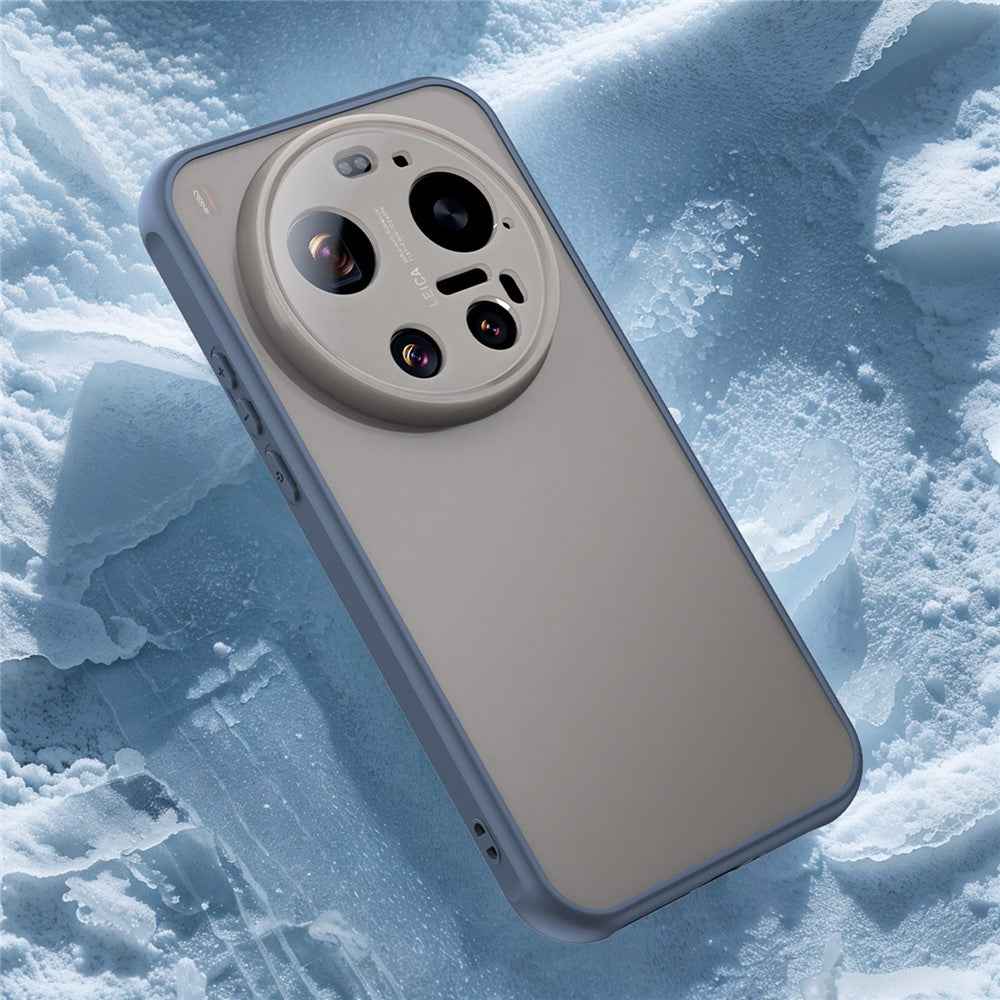 For Xiaomi 17 Ultra 5G Case Drop Proof Airbags Frosted Translucent PC + TPU Phone Back Cover - Blue