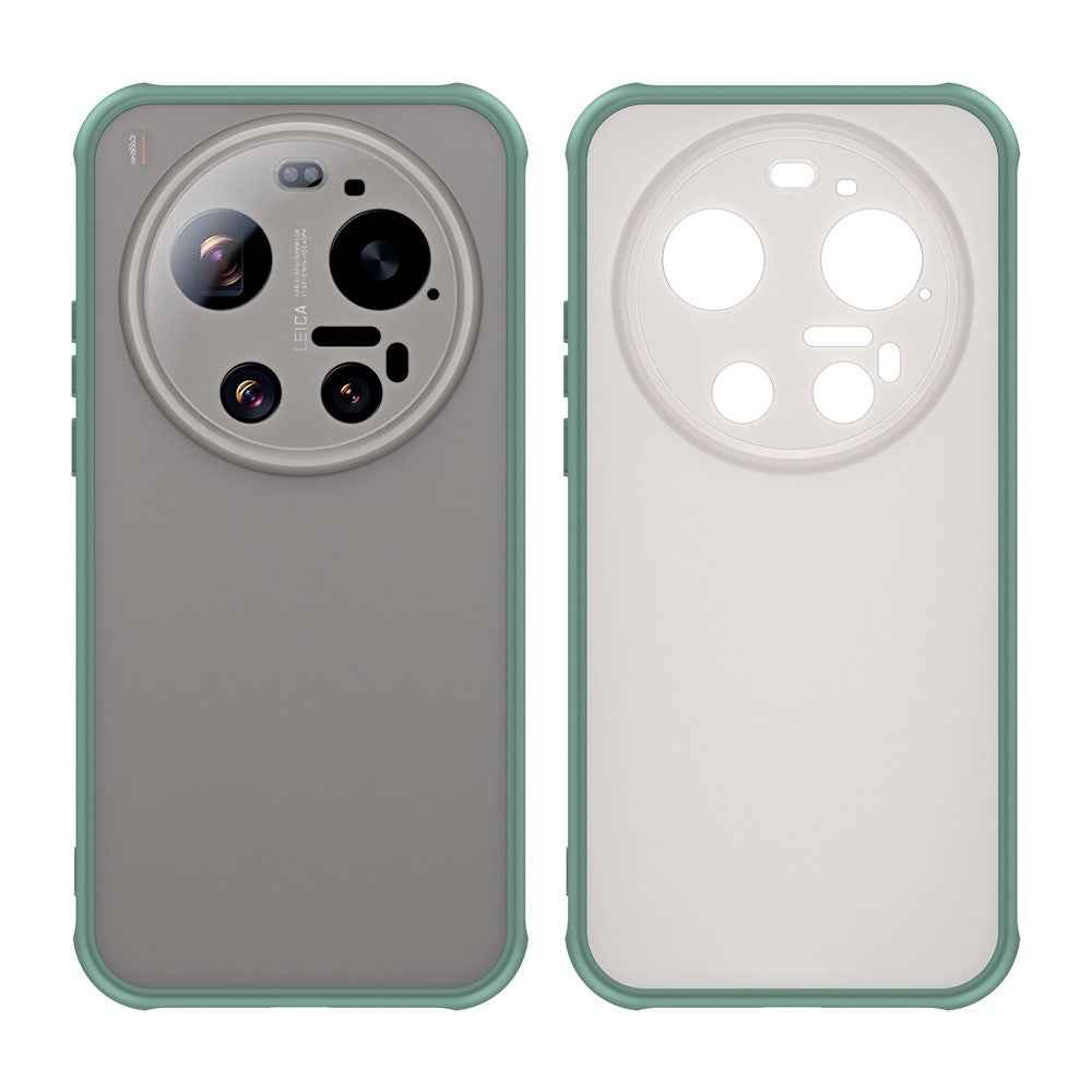 For Xiaomi 17 Ultra 5G Case Drop Proof Airbags Frosted Translucent PC + TPU Phone Back Cover - Green