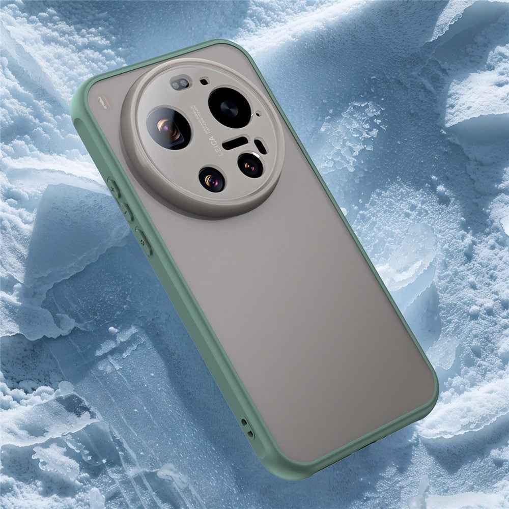 For Xiaomi 17 Ultra 5G Case Drop Proof Airbags Frosted Translucent PC + TPU Phone Back Cover - Green