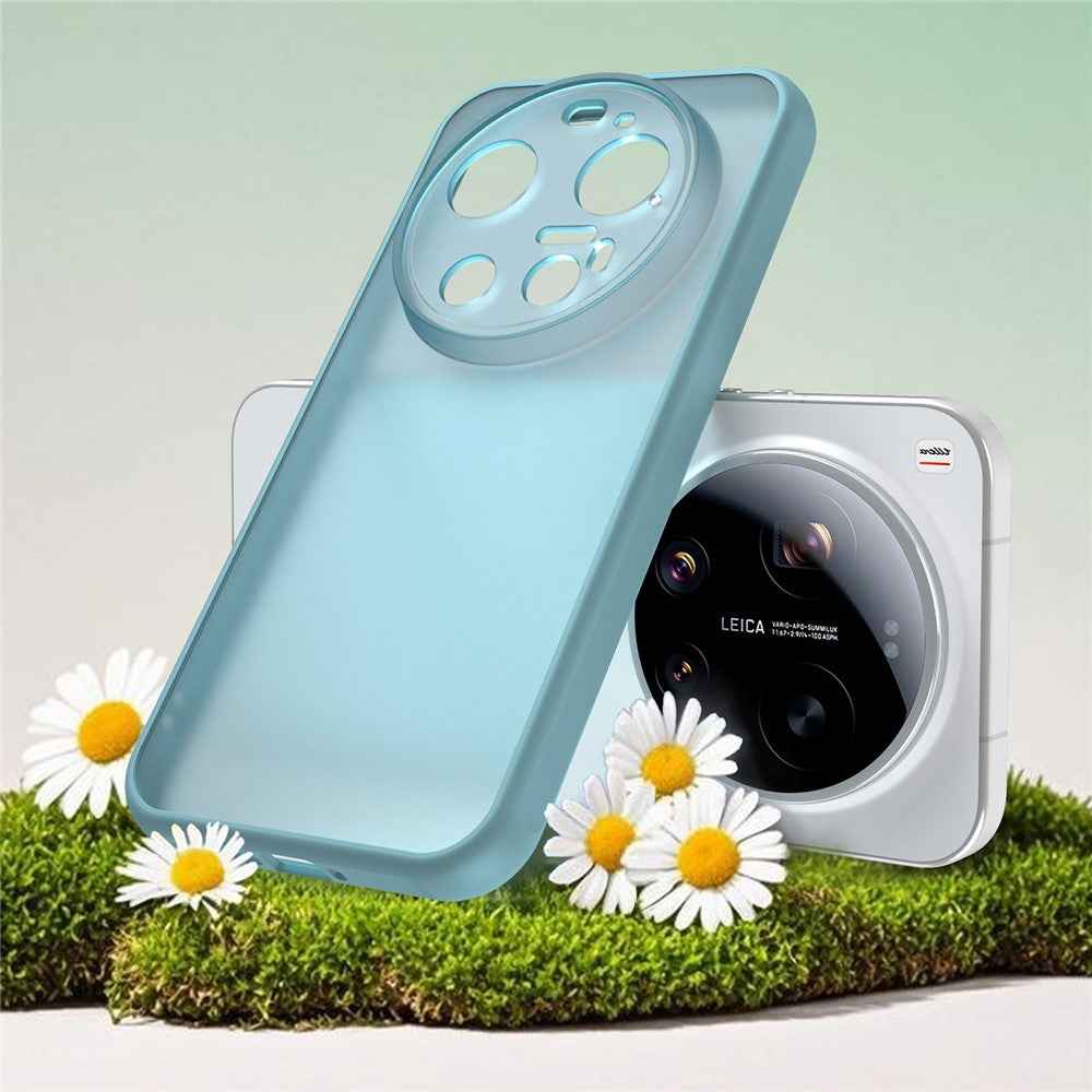 For Xiaomi 17 Ultra 5G Case Drop Proof Airbags Frosted Translucent PC + TPU Phone Back Cover - Light Green
