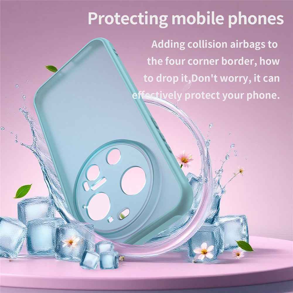For Xiaomi 17 Ultra 5G Case Drop Proof Airbags Frosted Translucent PC + TPU Phone Back Cover - Light Green