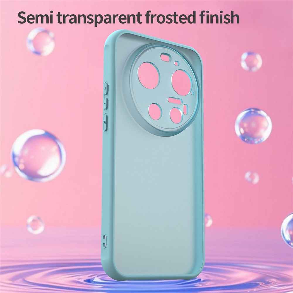 For Xiaomi 17 Ultra 5G Case Drop Proof Airbags Frosted Translucent PC + TPU Phone Back Cover - Light Green