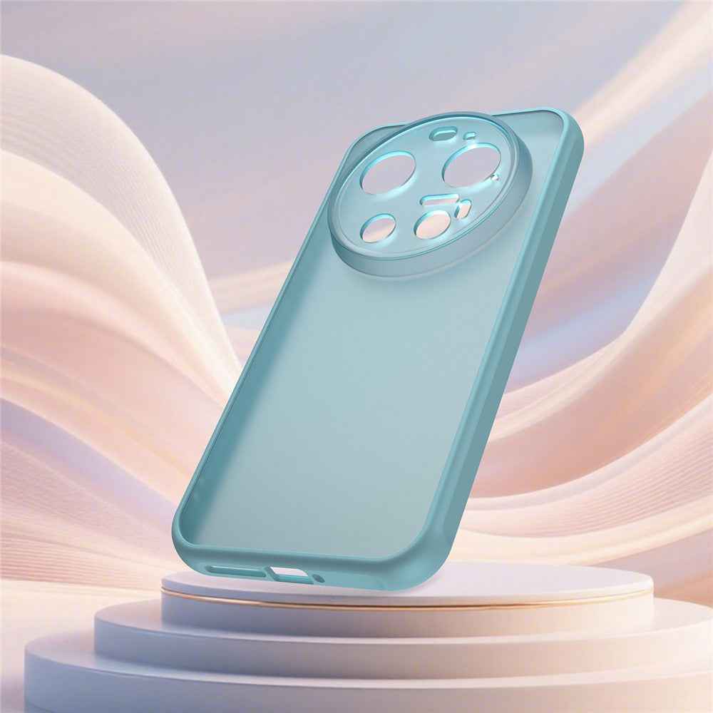 For Xiaomi 17 Ultra 5G Case Drop Proof Airbags Frosted Translucent PC + TPU Phone Back Cover - Light Green