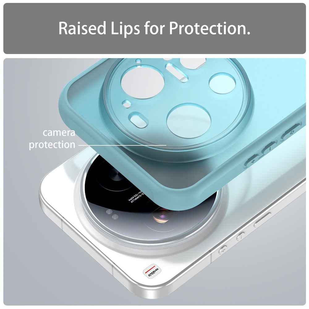 For Xiaomi 17 Ultra 5G Case Drop Proof Airbags Frosted Translucent PC + TPU Phone Back Cover - Light Green