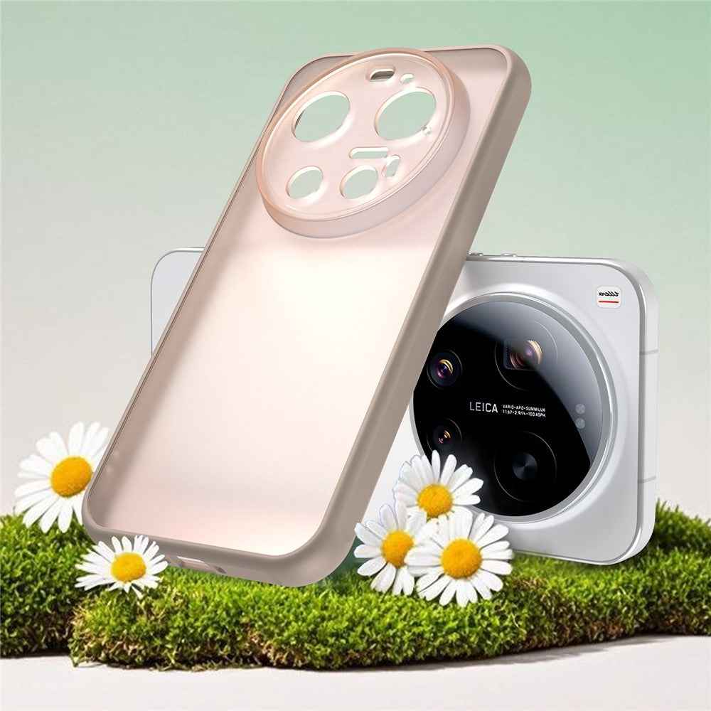 For Xiaomi 17 Ultra 5G Case Drop Proof Airbags Frosted Translucent PC + TPU Phone Back Cover - Orange