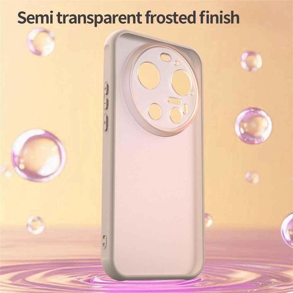 For Xiaomi 17 Ultra 5G Case Drop Proof Airbags Frosted Translucent PC + TPU Phone Back Cover - Orange