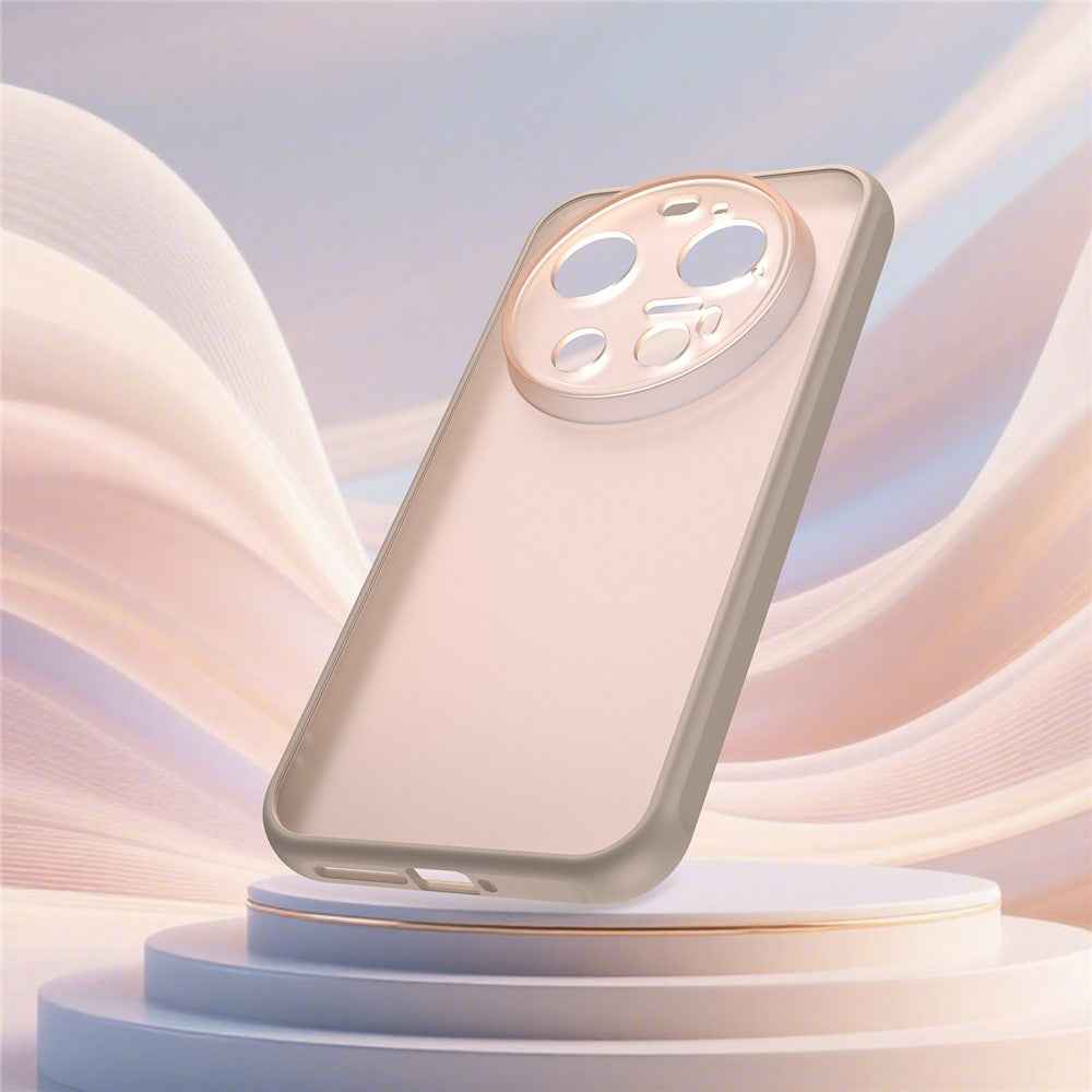 For Xiaomi 17 Ultra 5G Case Drop Proof Airbags Frosted Translucent PC + TPU Phone Back Cover - Orange