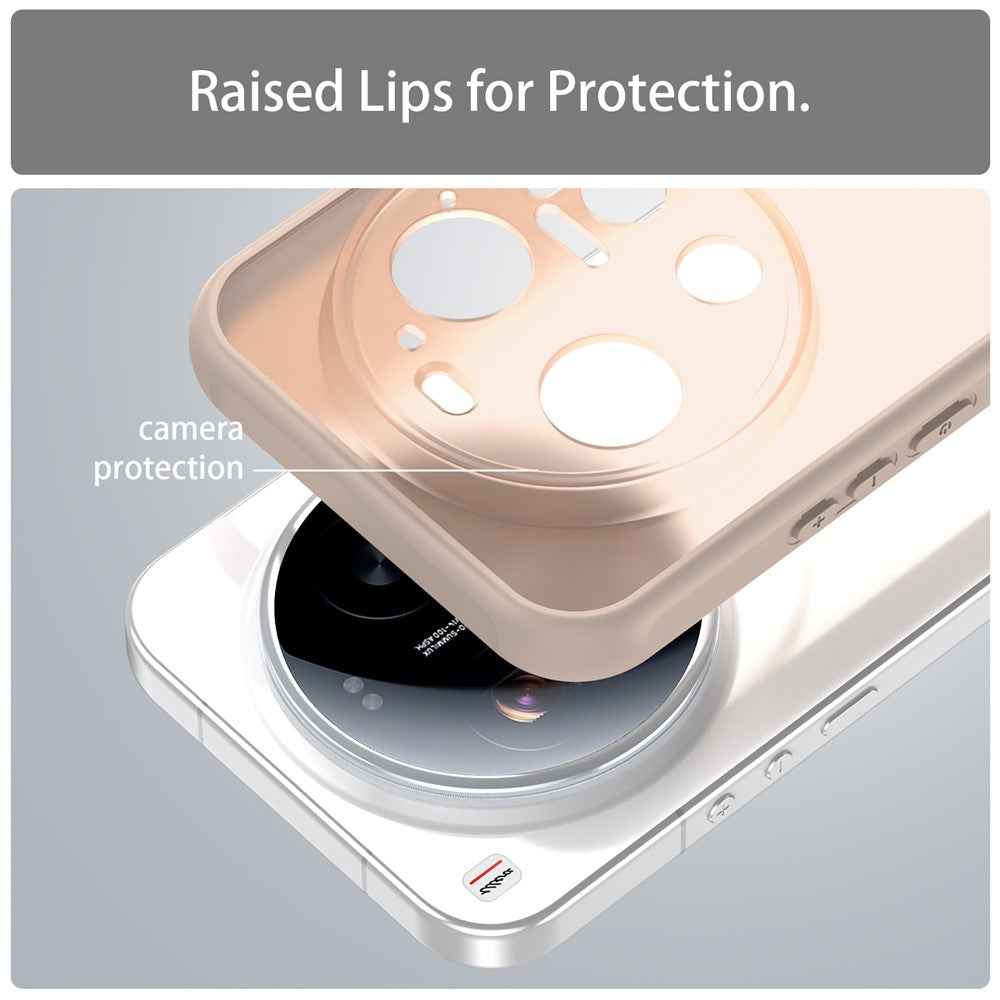 For Xiaomi 17 Ultra 5G Case Drop Proof Airbags Frosted Translucent PC + TPU Phone Back Cover - Orange