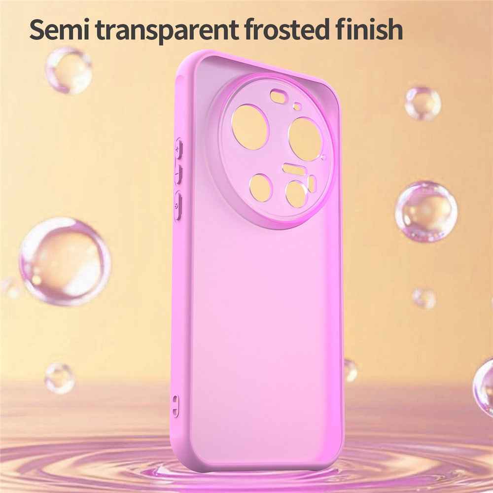 For Xiaomi 17 Ultra 5G Case Drop Proof Airbags Frosted Translucent PC + TPU Phone Back Cover - Light Purple