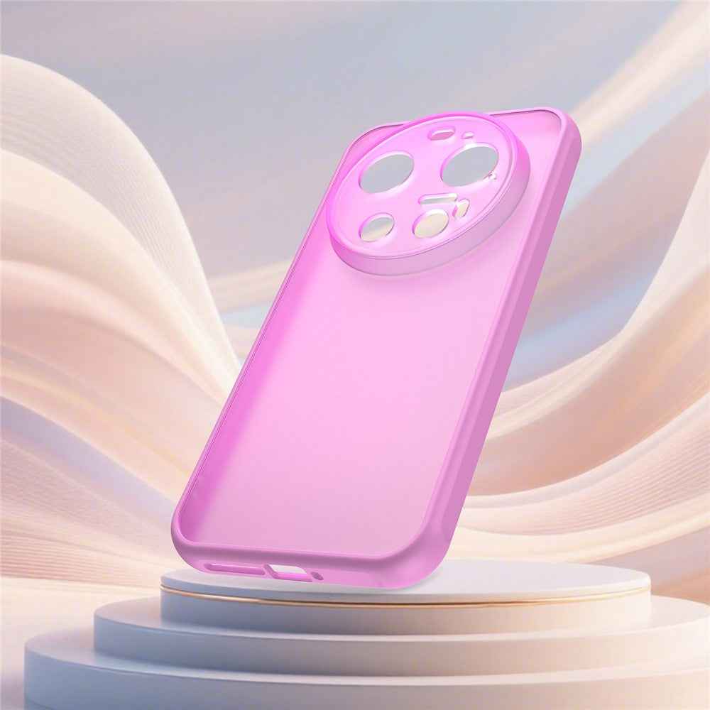 For Xiaomi 17 Ultra 5G Case Drop Proof Airbags Frosted Translucent PC + TPU Phone Back Cover - Light Purple