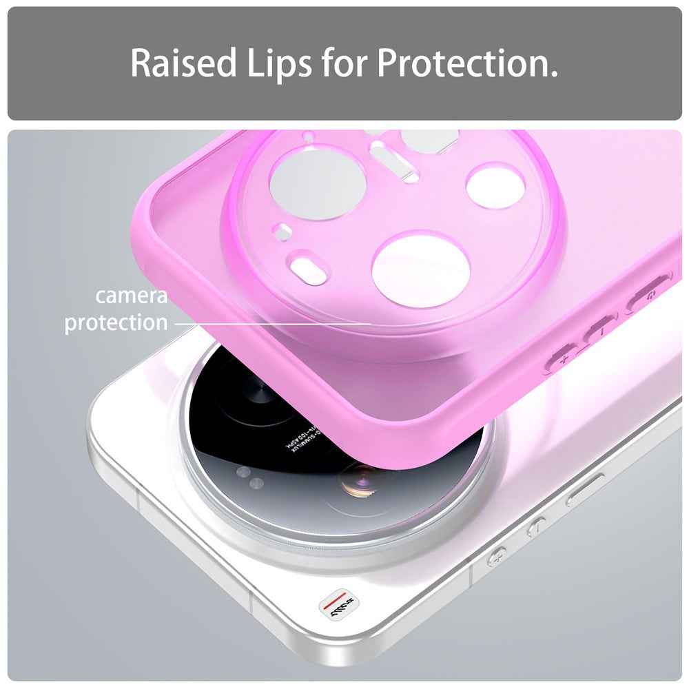 For Xiaomi 17 Ultra 5G Case Drop Proof Airbags Frosted Translucent PC + TPU Phone Back Cover - Light Purple