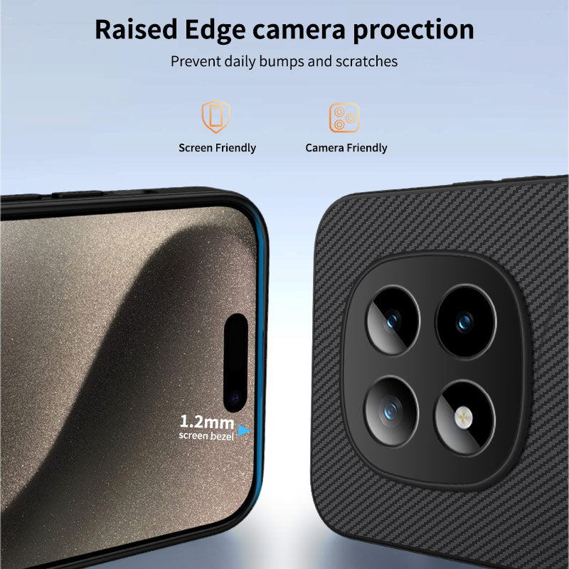 For Xiaomi Redmi Note 15 Pro 5G (Global) Magnetic Case WANLONFENG TQ Series Carbon Fiber Texture PC TPU Phone Cover - Sapphire