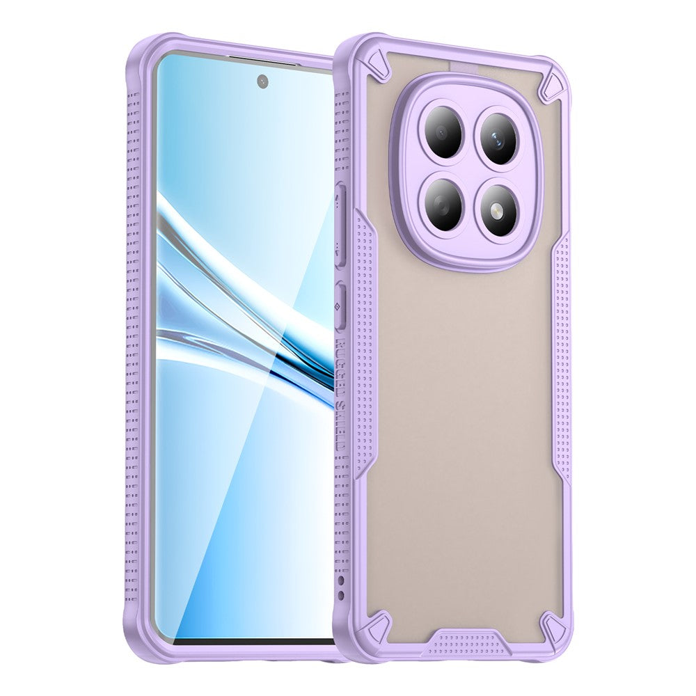 For Xiaomi Poco M8 5G / Redmi Note 15 5G (Global) / 15 4G (Global) Case PC + TPU Semi-Transparent Frosted Finish Protective Phone Cover - Purple