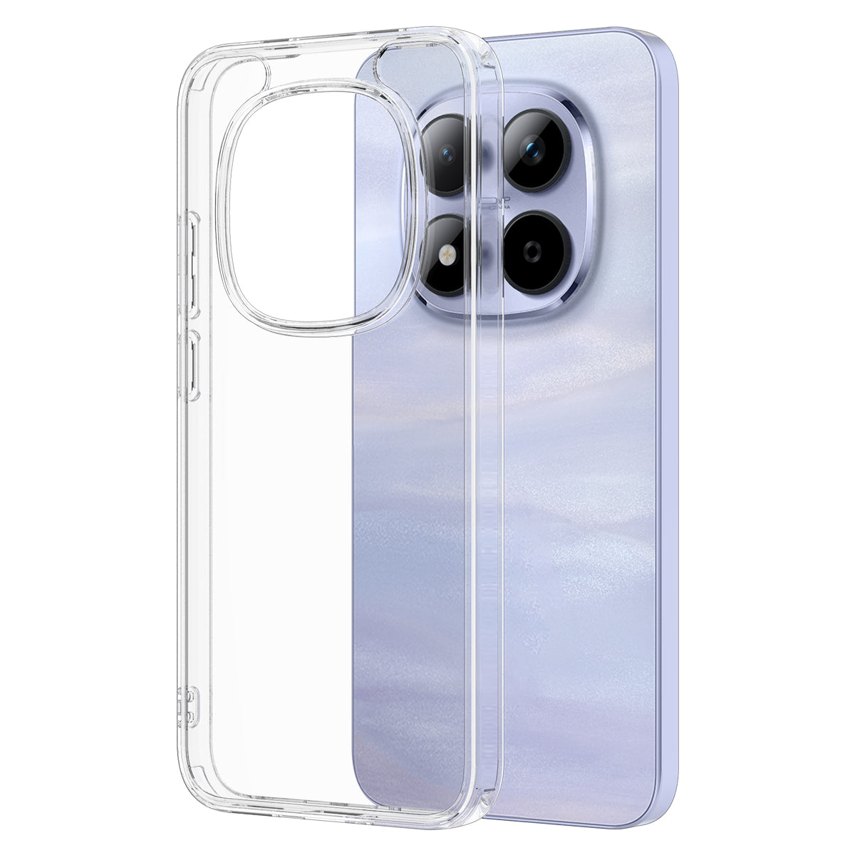 For Xiaomi Redmi Note 15 Pro 5G (Global) Clear Phone Case TPU+Acrylic Shockproof Phone Back Cover - Clear