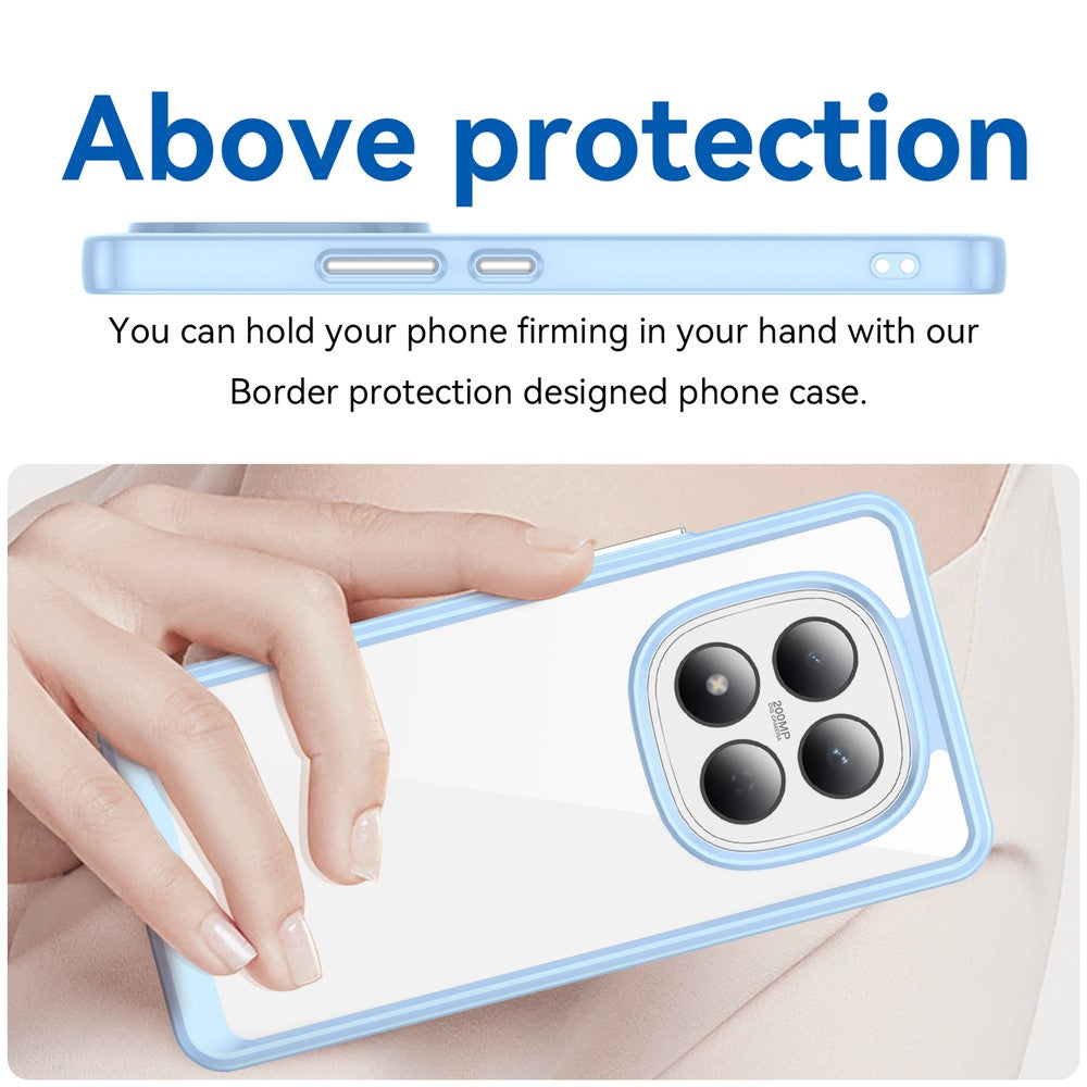 For Xiaomi Redmi Note 15 Pro 4G (Global) Case TPU + Acrylic Protective Clear Phone Cover - Blue
