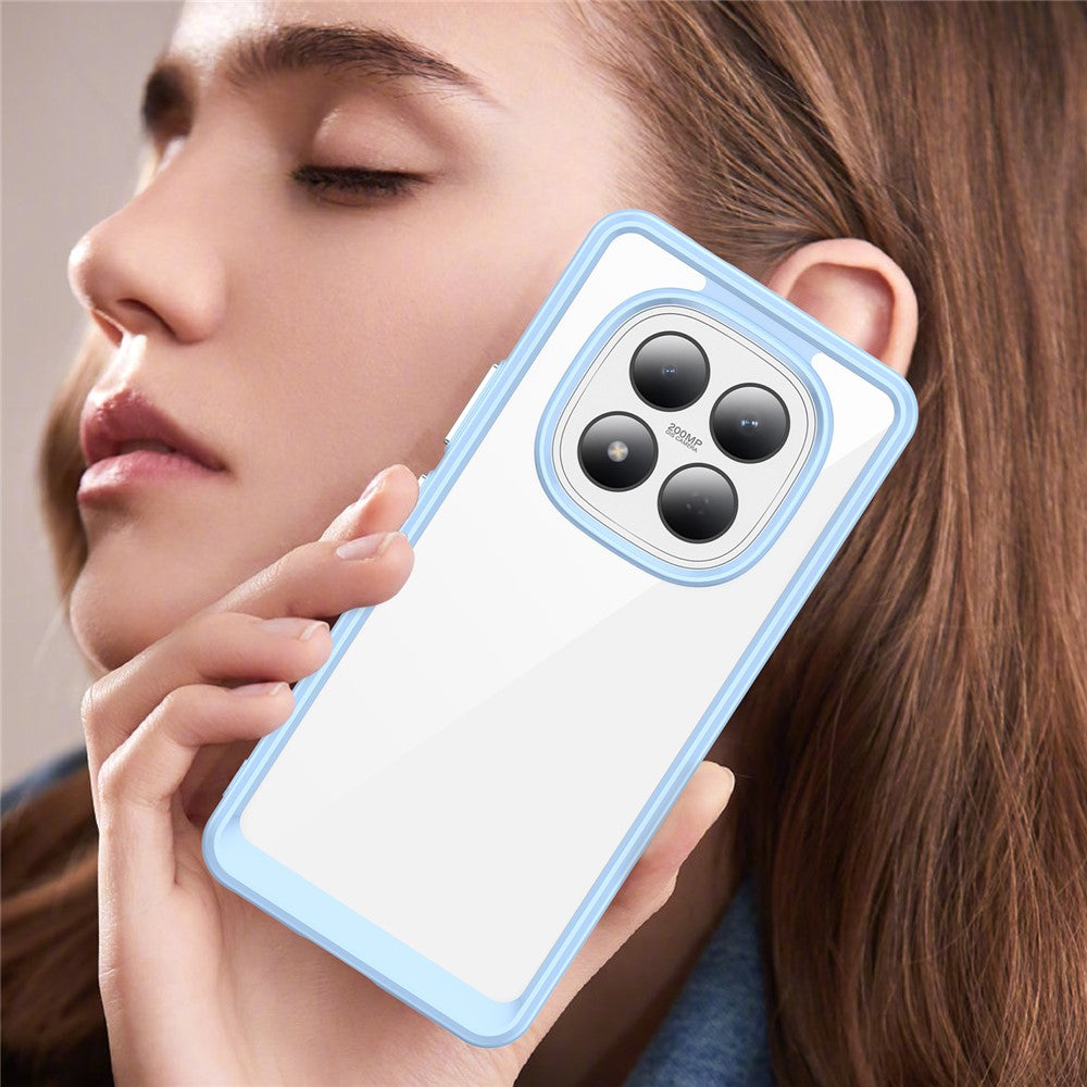 For Xiaomi Redmi Note 15 Pro 4G (Global) Case TPU + Acrylic Protective Clear Phone Cover - Blue