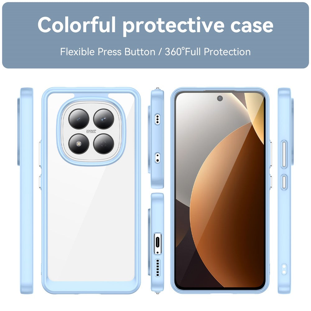 For Xiaomi Redmi Note 15 Pro 4G (Global) Case TPU + Acrylic Protective Clear Phone Cover - Blue