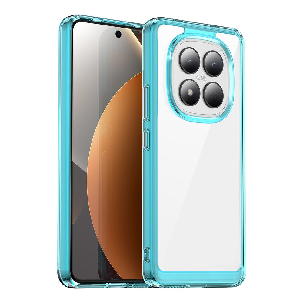 For Xiaomi Redmi Note 15 Pro 4G (Global) Case TPU + Acrylic Protective Clear Phone Cover - Transparent Blue