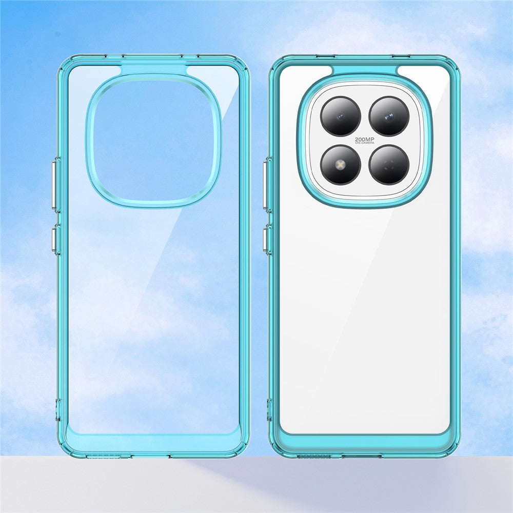 For Xiaomi Redmi Note 15 Pro 4G (Global) Case TPU + Acrylic Protective Clear Phone Cover - Transparent Blue