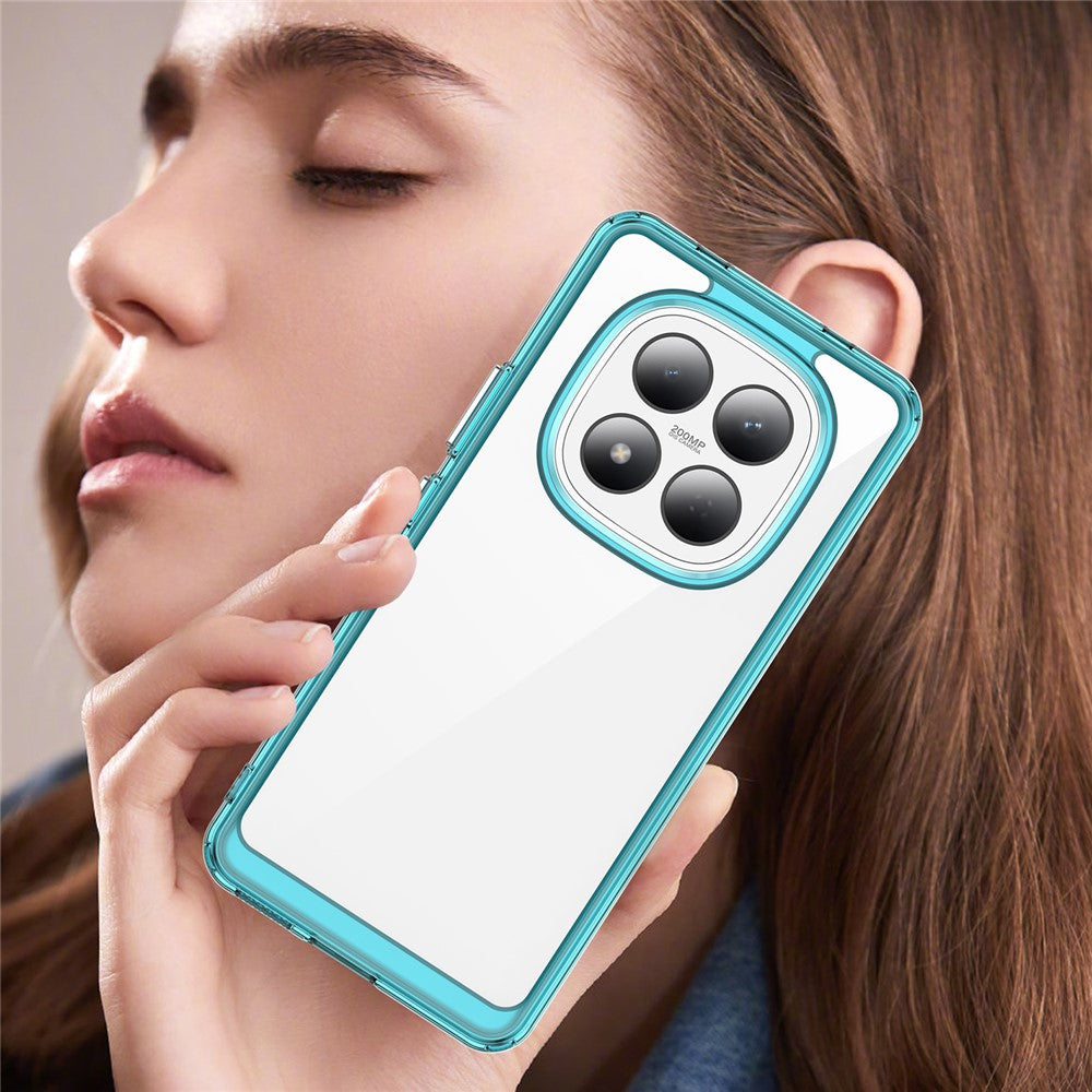 For Xiaomi Redmi Note 15 Pro 4G (Global) Case TPU + Acrylic Protective Clear Phone Cover - Transparent Blue