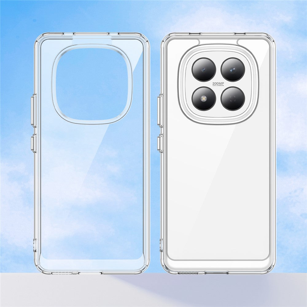 For Xiaomi Redmi Note 15 Pro 4G (Global) Case TPU + Acrylic Protective Clear Phone Cover - Transparent