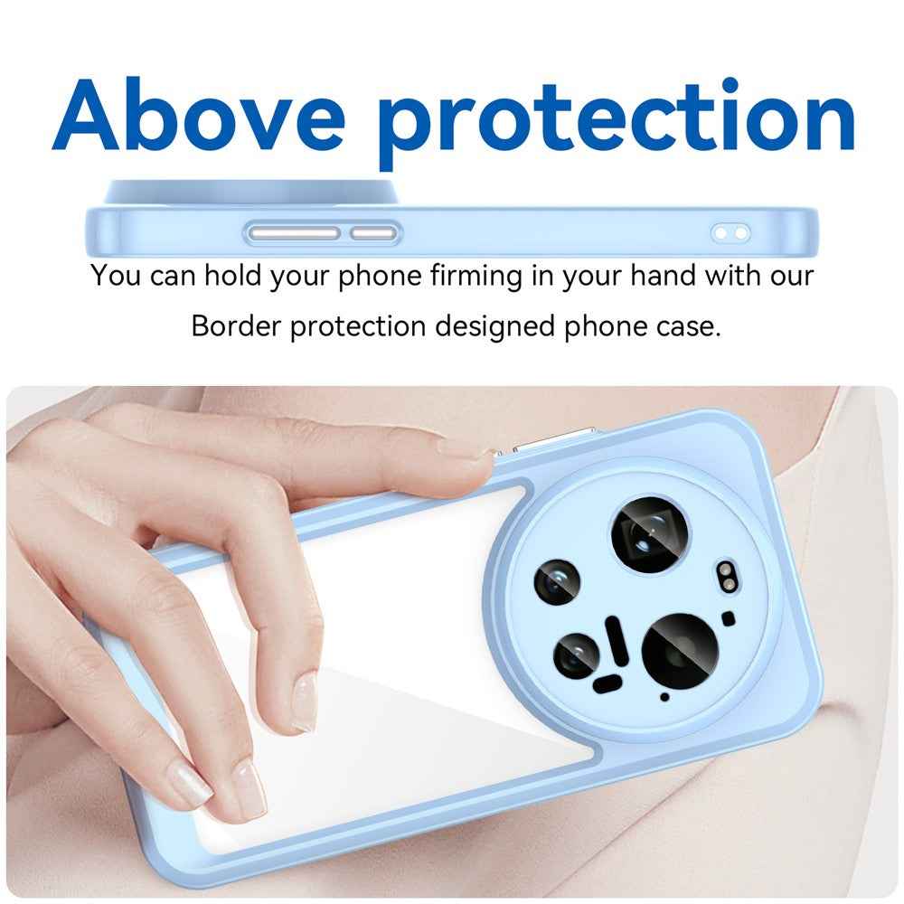 For Xiaomi 17 Ultra 5G Case TPU + Acrylic Protective Clear Phone Cover - Blue