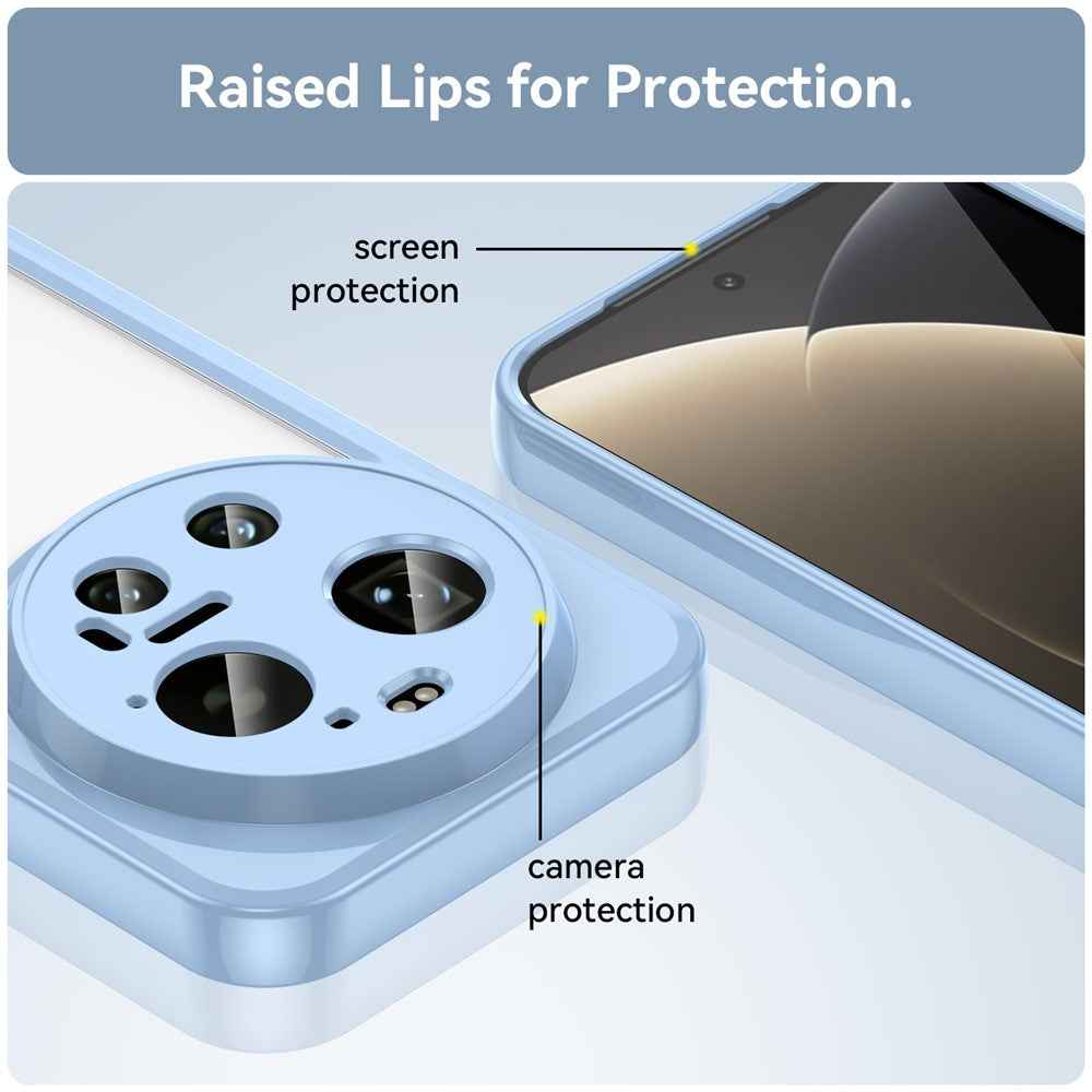 For Xiaomi 17 Ultra 5G Case TPU + Acrylic Protective Clear Phone Cover - Blue