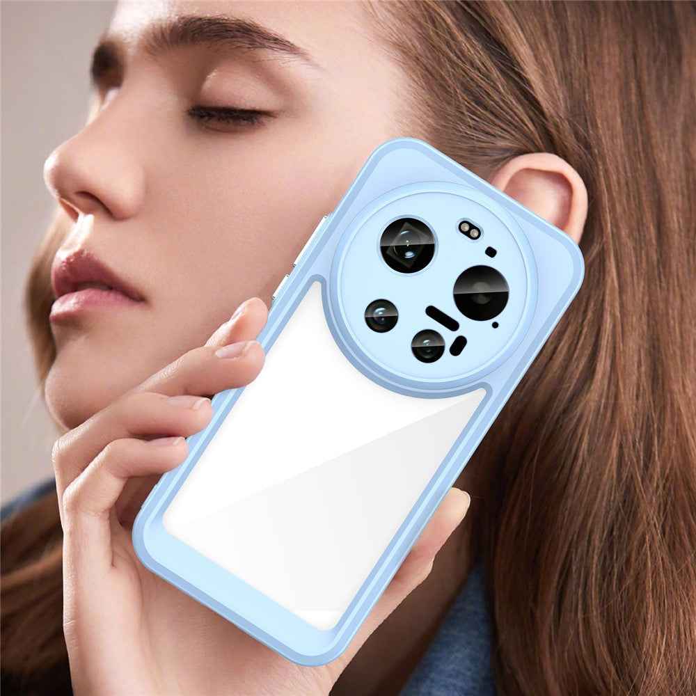 For Xiaomi 17 Ultra 5G Case TPU + Acrylic Protective Clear Phone Cover - Blue
