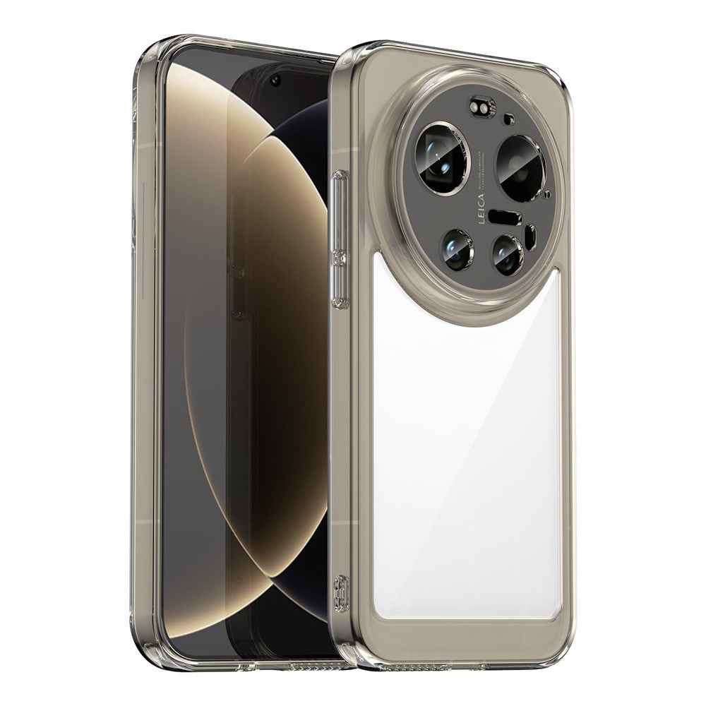 For Xiaomi 17 Ultra 5G Case TPU + Acrylic Protective Clear Phone Cover - Transparent Grey