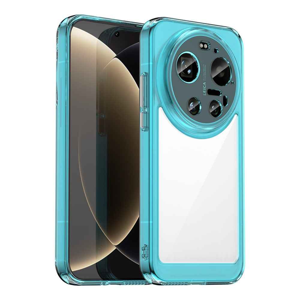 For Xiaomi 17 Ultra 5G Case TPU + Acrylic Protective Clear Phone Cover - Transparent Blue