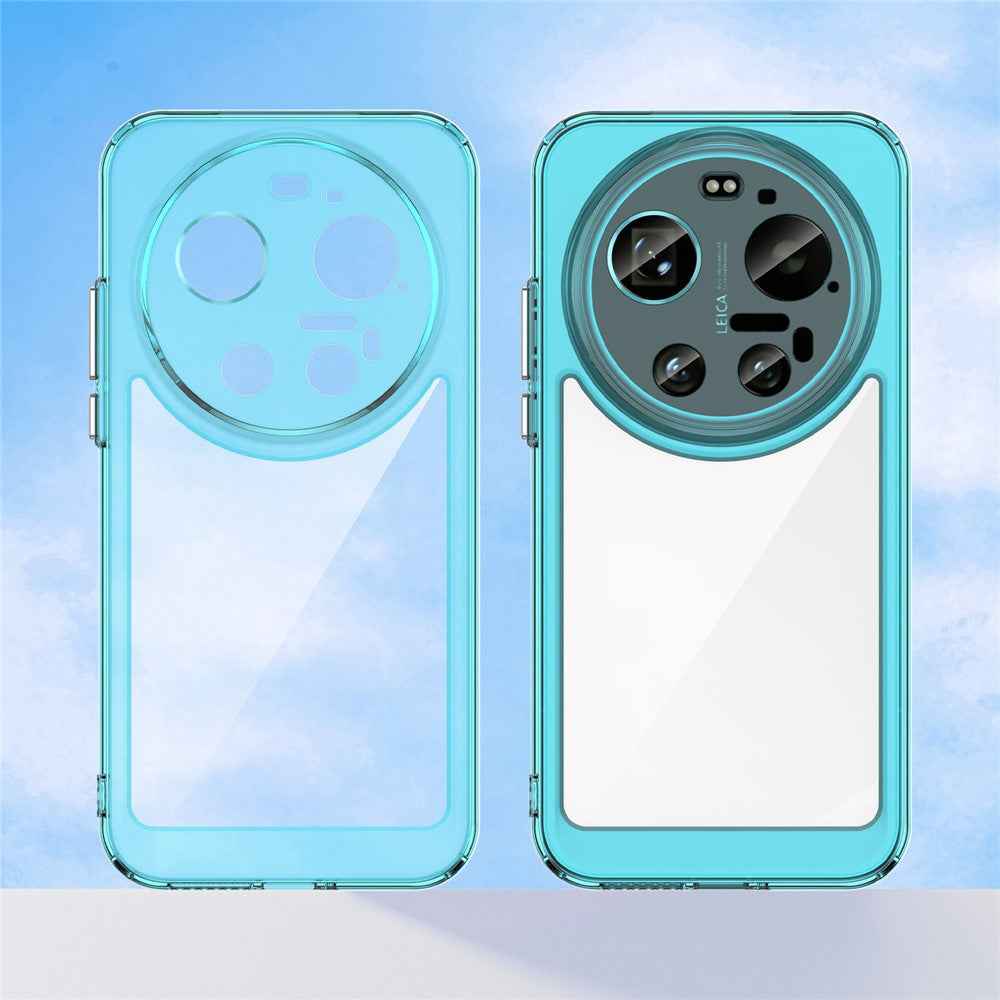 For Xiaomi 17 Ultra 5G Case TPU + Acrylic Protective Clear Phone Cover - Transparent Blue
