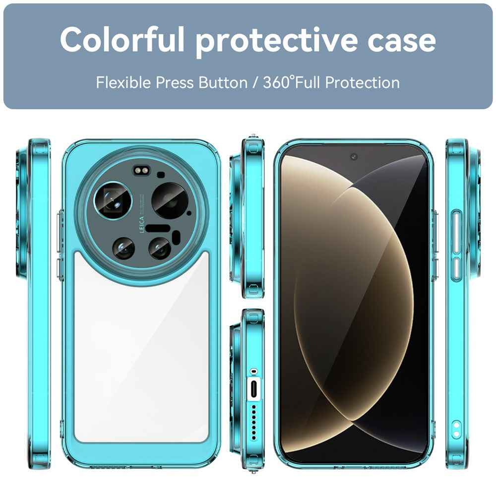 For Xiaomi 17 Ultra 5G Case TPU + Acrylic Protective Clear Phone Cover - Transparent Blue