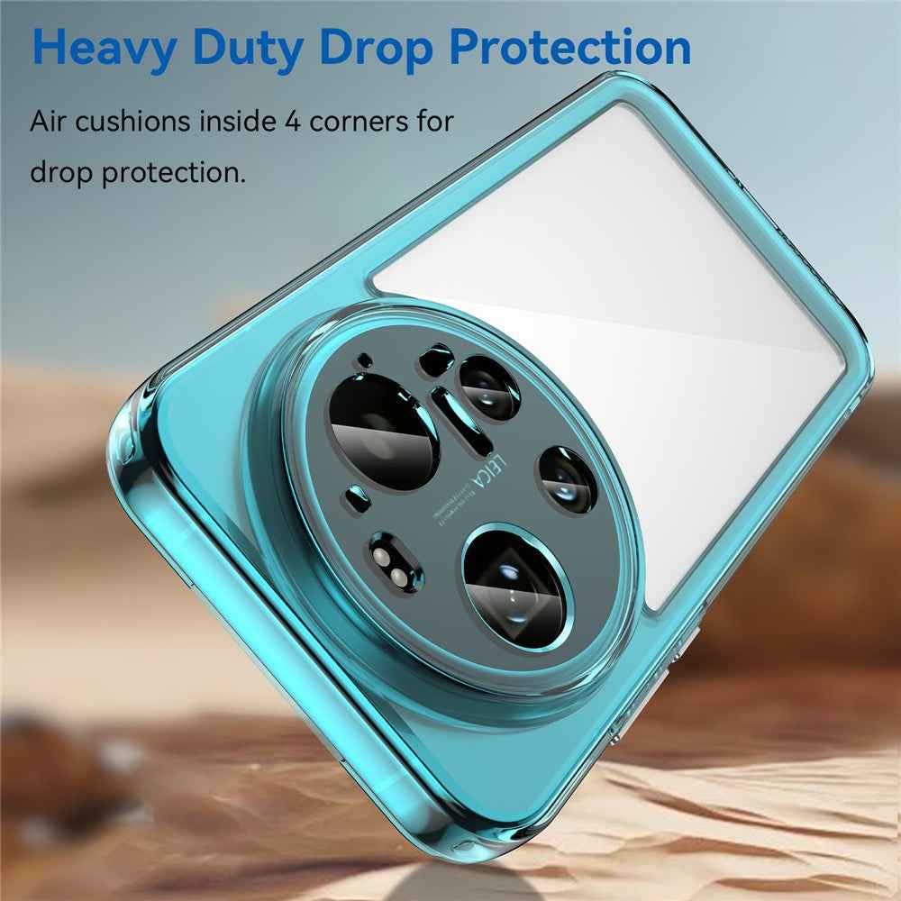 For Xiaomi 17 Ultra 5G Case TPU + Acrylic Protective Clear Phone Cover - Transparent Blue