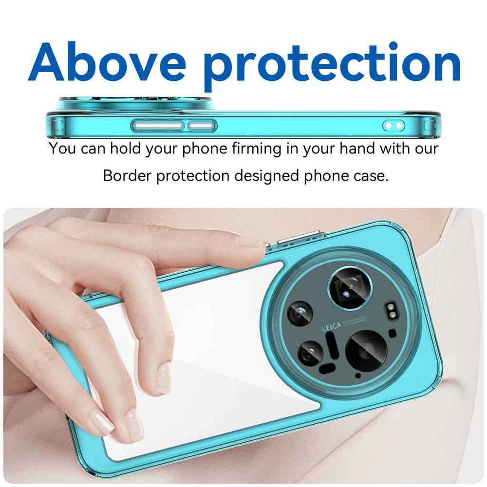 For Xiaomi 17 Ultra 5G Case TPU + Acrylic Protective Clear Phone Cover - Transparent Blue
