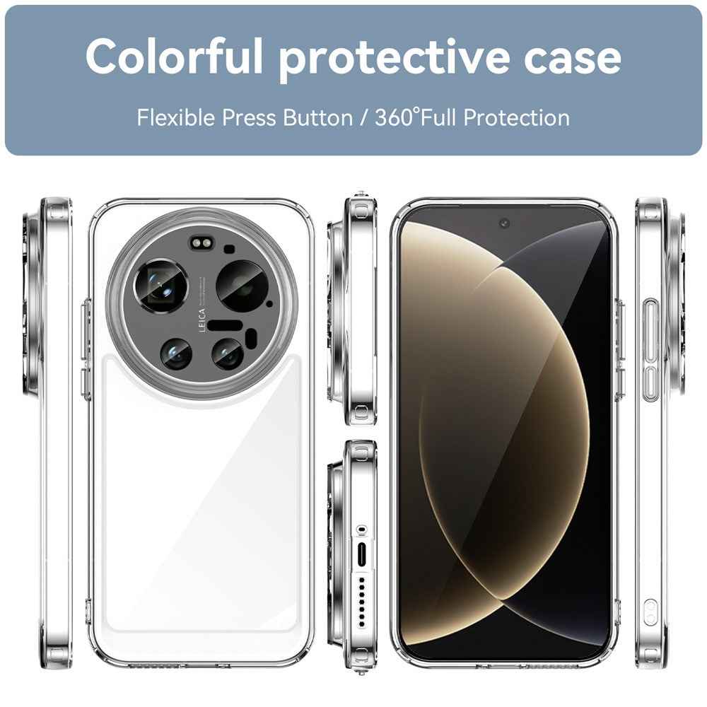 For Xiaomi 17 Ultra 5G Case TPU + Acrylic Protective Clear Phone Cover - Transparent