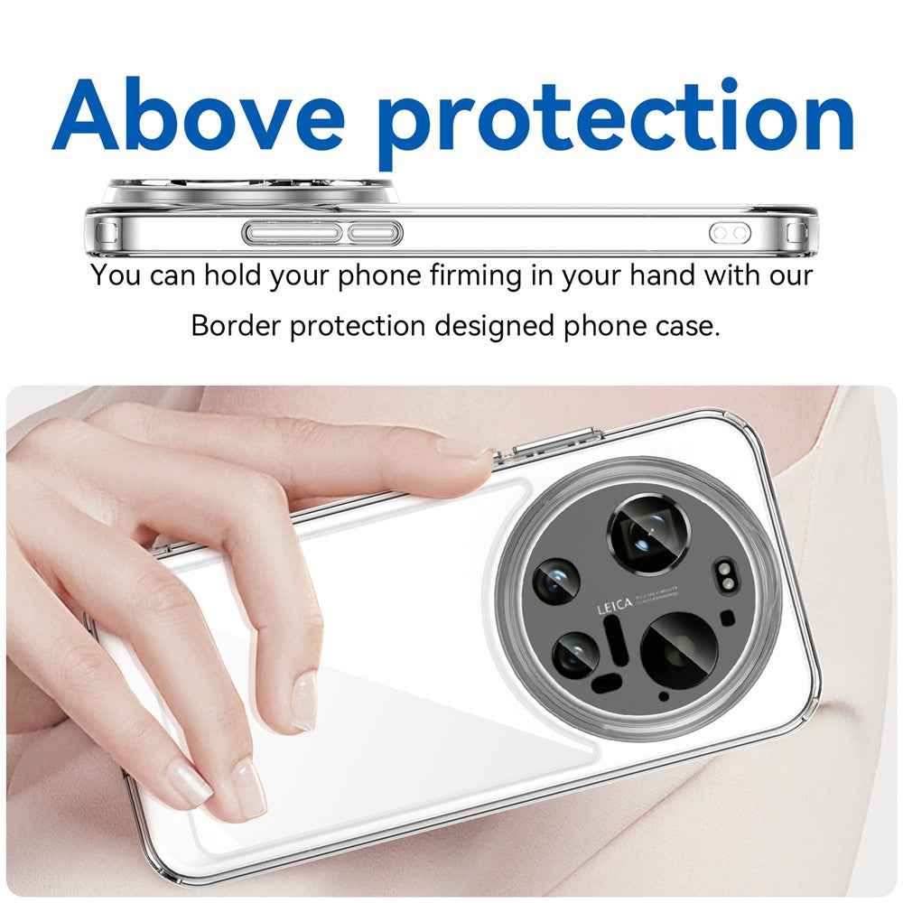 For Xiaomi 17 Ultra 5G Case TPU + Acrylic Protective Clear Phone Cover - Transparent