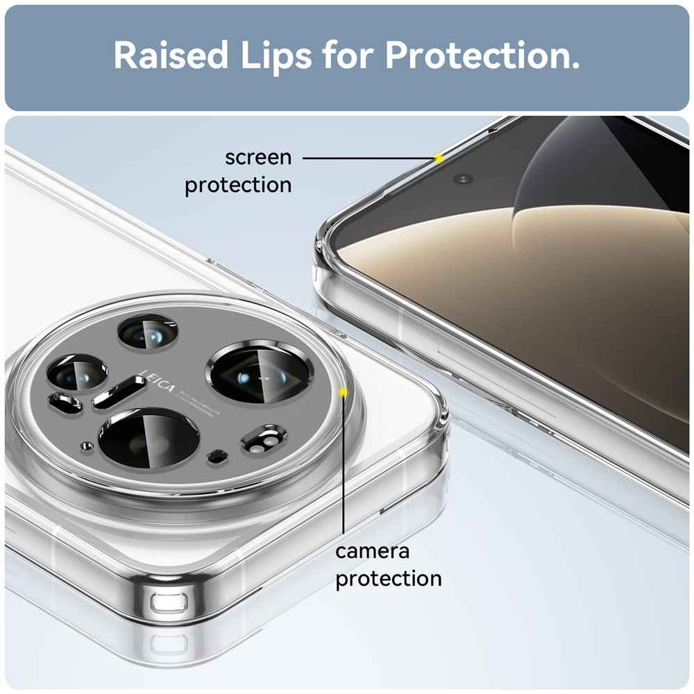 For Xiaomi 17 Ultra 5G Case TPU + Acrylic Protective Clear Phone Cover - Transparent