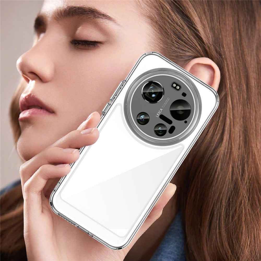 For Xiaomi 17 Ultra 5G Case TPU + Acrylic Protective Clear Phone Cover - Transparent
