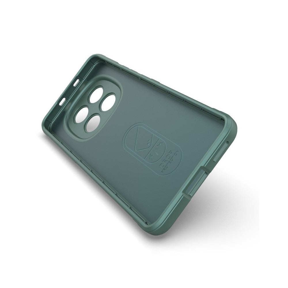 WANLONFENG HD Series For Xiaomi Poco M8 5G / Redmi Note 15 5G (Global) TPU Case Anti Slip Phone Cover with Tempered Glass - Army Green